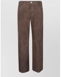 Max Mara - Tailored Trousers Belt Loops Back Pockets - Lyst