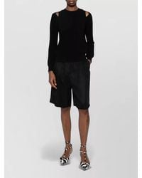 Elisabetta Franchi - Cutout Knit Sweatshirt - Lyst
