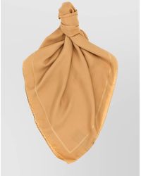 Saint Laurent - Silk Square Scarf - Lyst