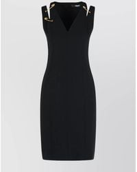 Versace - Sleeveless V-Neck Maxi Dress - Lyst