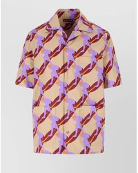 Gucci - Printed Cotton Relaxed-Fit Short-Sleeve Bowling Shirt - Lyst