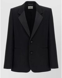 Saint Laurent - Tuxedo Blazer Single Breasted Notch Lapel - Lyst