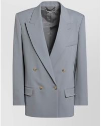 Stella McCartney - Wool Double Breasted Jacket - Lyst