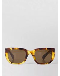 Bottega Veneta - Bv1400S Acetate Rectangular Squared Sunglasses - Lyst
