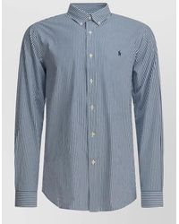 Polo Ralph Lauren - Custom Fit Shirt Logo Long Sleeves Stripes - Lyst