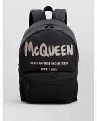 McQueen - Logo Print Backpack - Lyst