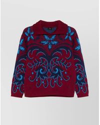 Etro - Wool Sweater Floral Pattern - Lyst