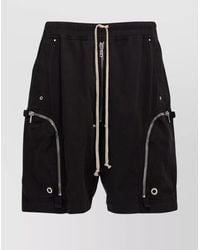 Rick Owens - 'Tailored' Knee-Length Shorts With Elastic Waistband - Lyst