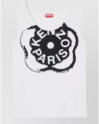 KENZO - Boke Flower Graphic Ribbed Jersey Tank - Lyst