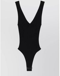 Golden Goose - Deep V-Neck Bodysuit Double Star Back - Lyst