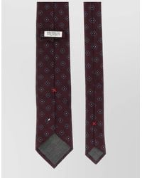 Brunello Cucinelli - Chevron Texture Silk Tie Pointed Tip - Lyst