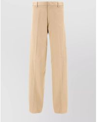 Lanvin - Chino Pants Cotton Button Detail - Lyst