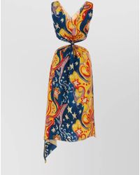 Marni - Viscose Midi Dress - Lyst