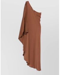 Silk95five - Ritz Asymmetric One Shoulder Midi Dress - Lyst
