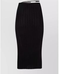 Jacquemus - Ribbed Knit High-Rise Midi Pencil Skirt - Lyst