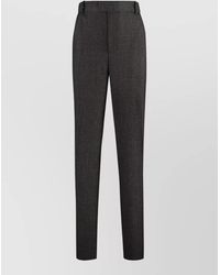 Bottega Veneta - Wool Trousers Belt Loops Back Pocket - Lyst