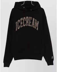ICECREAM - Hooded Cotton Sweatshirt Logo Detail - Lyst
