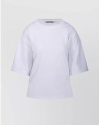 DARKPARK - Cotton Draped Short-Sleeve T-Shirt - Lyst