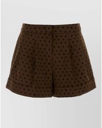 Fendi - Polka-Dot Pattern Tailored Shorts - Lyst