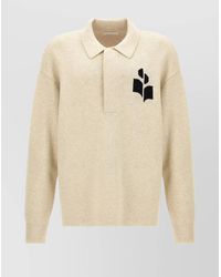 Isabel Marant - 'William' Polo Collar Sweater - Lyst