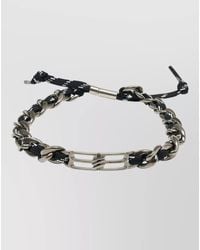 Balenciaga - Bb Icon Lace Metal Chain Necklace - Lyst