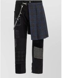 Junya Watanabe - Denim Patchwork Straight-Leg Jeans - Lyst
