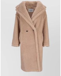 Max Mara - Double Breasted Alpaca Virgin Wool Silk Coat - Lyst