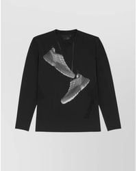 MM6 by Maison Margiela - Printed Long-Sleeve T-Shirt - Lyst
