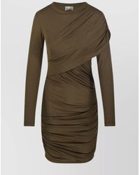Isabel Marant - Draped Long-Sleeve Mini Dress - Lyst