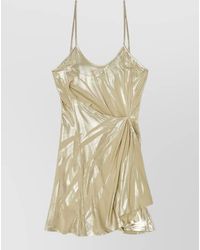 DIESEL - Draped Mini Dress Scoop Neck Straps - Lyst