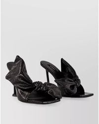 Givenchy - Leather Boudoir Bow Mule Sandals 95Mm - Lyst