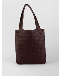 Bottega Veneta - Tote Bag Dual Handles Woven Texture - Lyst