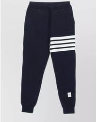 Thom Browne - Cotton Tapered Track Pants - Lyst