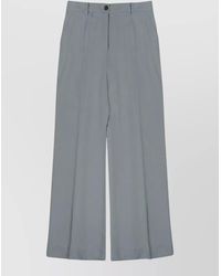 P.A.R.O.S.H. - High Waist Pleated Wide Leg Trousers - Lyst