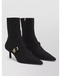 Prada - Pointed Toe Kitten Heel Ankle Strap Pump - Lyst