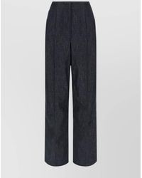 Fendi - Denim Wide-Leg Trousers - Lyst