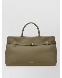 MANU Atelier - Textured Tote Bag Top Handle Buckle - Lyst