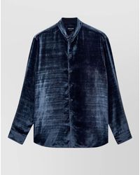 Giorgio Armani - Silk Velvet Regular-Fit Shirt - Lyst