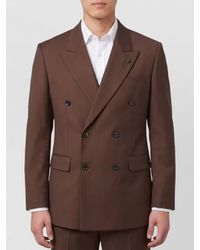 Lardini - Virgin Wool Double-Breasted Jacket - Lyst