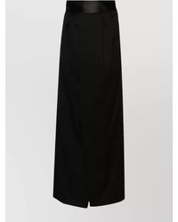 MM6 by Maison Margiela - Long Skirt With Adjustable Back Strap - Lyst
