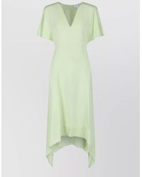 Stella McCartney - Knee Length Dress V Neckline Short Sleeves - Lyst