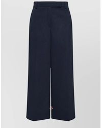 Thom Browne - Cotton Gabardine Chinos Belt Loops Detail - Lyst