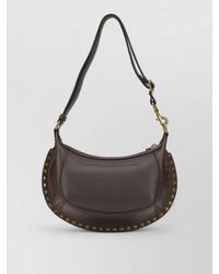 Isabel Marant - Oskan Moon Small Leather Cross-Body Bag - Lyst