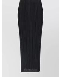 Pleats Please Issey Miyake - August Midi Skirt Pleated Design - Lyst