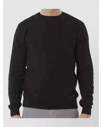 Paolo Pecora - Crew Neck Knitwear Ribbed Long Sleeves - Lyst