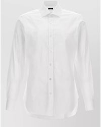 Barba Napoli - Poplin Shirt Button Down Collar Long Sleeves - Lyst