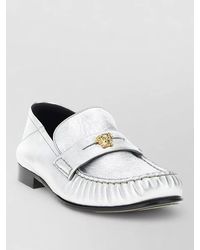 Versace - Leather La Medusa Loafers - Lyst