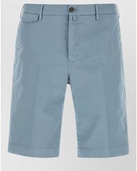 PT Torino - Stretch Cotton Bermuda Shorts Belt Loops Pockets - Lyst