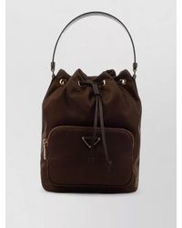 Prada - Bucket Bag Top Handle Front Pocket - Lyst