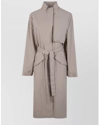 Rains - Suva Hardshell Long Belted Coat - Lyst